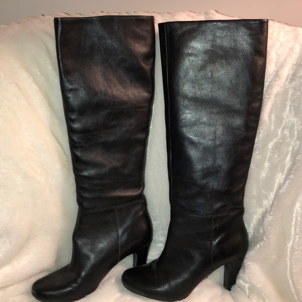 Jones New York “Lexington” Leather Knee-High Boots